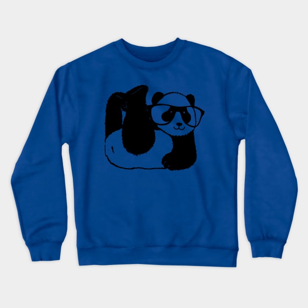 panda wearing glasses 1 Crewneck Sweatshirt by arianneaubreysd